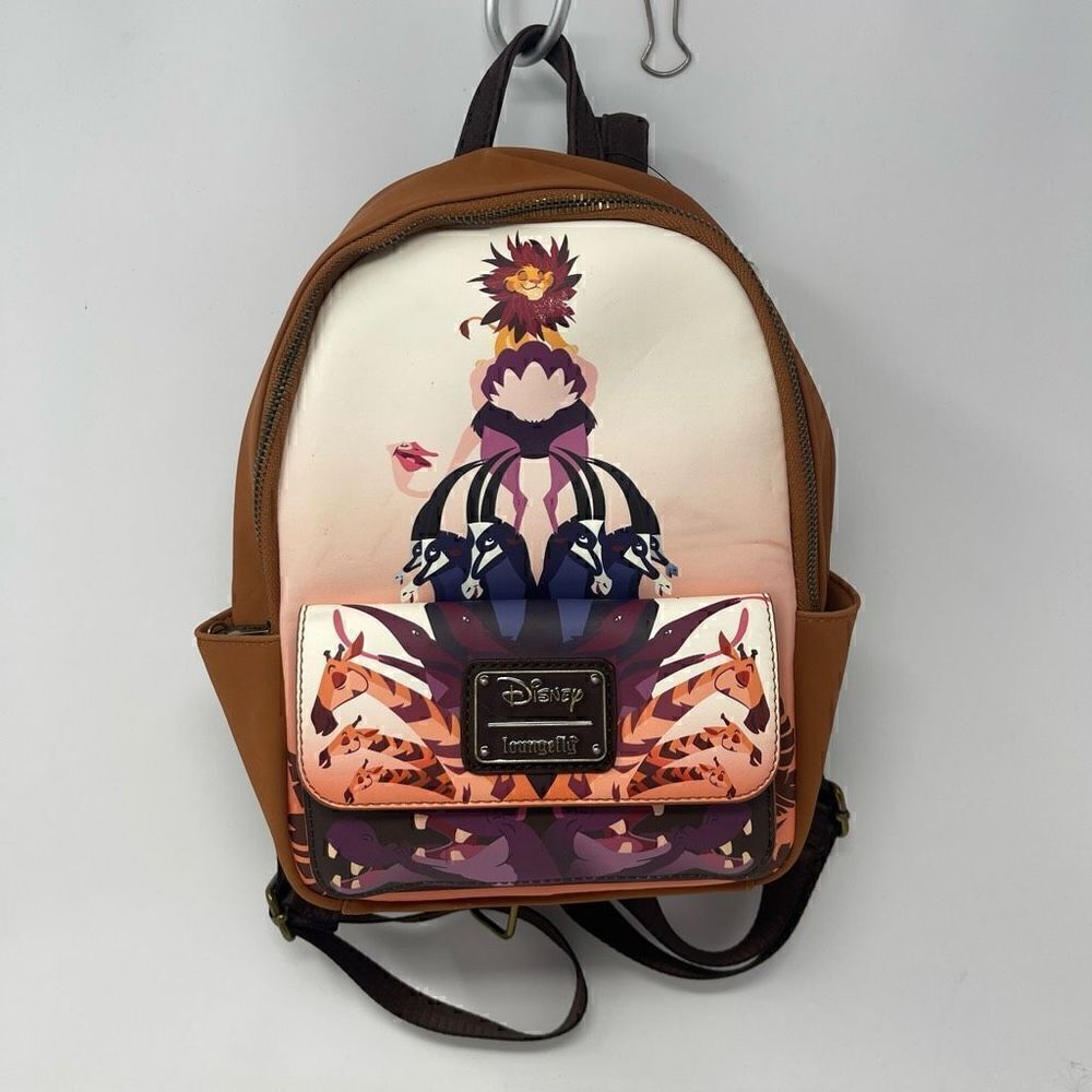 Disney LoungeFly Unisex The Lion King Pride Rock Backpack NWT